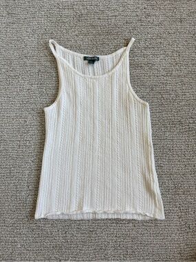 wild fable Cream Cable-Knit Tank Top